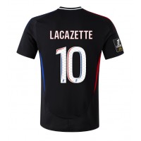 Fotballdrakt Herre Olympique Lyonnais Alexandre Lacazette #10 Bortedrakt 2024-25 Kortermet